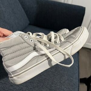 Vans High Top Sneakers Gray Sz 7